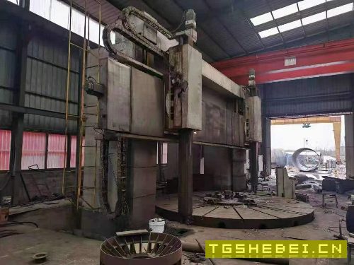 青岛永基6.3米原装数控立车在位