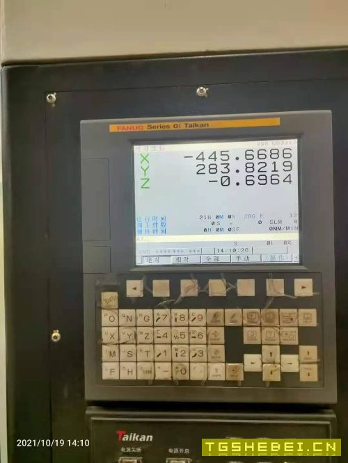 2018年加工中心1060，品牌台群，发那可FM系统，安装少用，三线规直连，原厂.