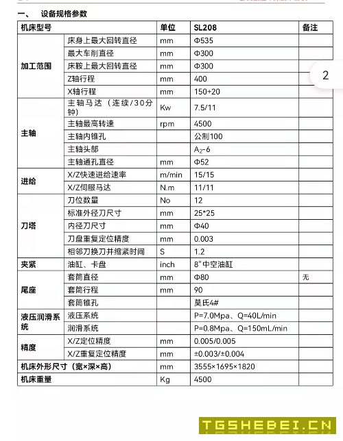 出售:台湾鼎峰SL208,现货两台,发那科系统,8寸中空液压卡盘,10工位刀塔.
