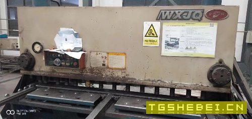 出售无锡金球122500闸式剪板机