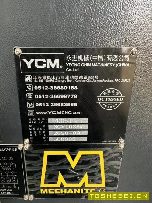 2台，台湾永进NCV-102AM加工中心