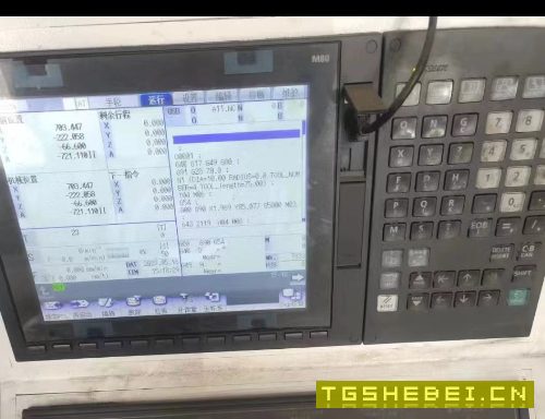 1380加工中心一台,三菱m80系统,两线一硬40主轴.