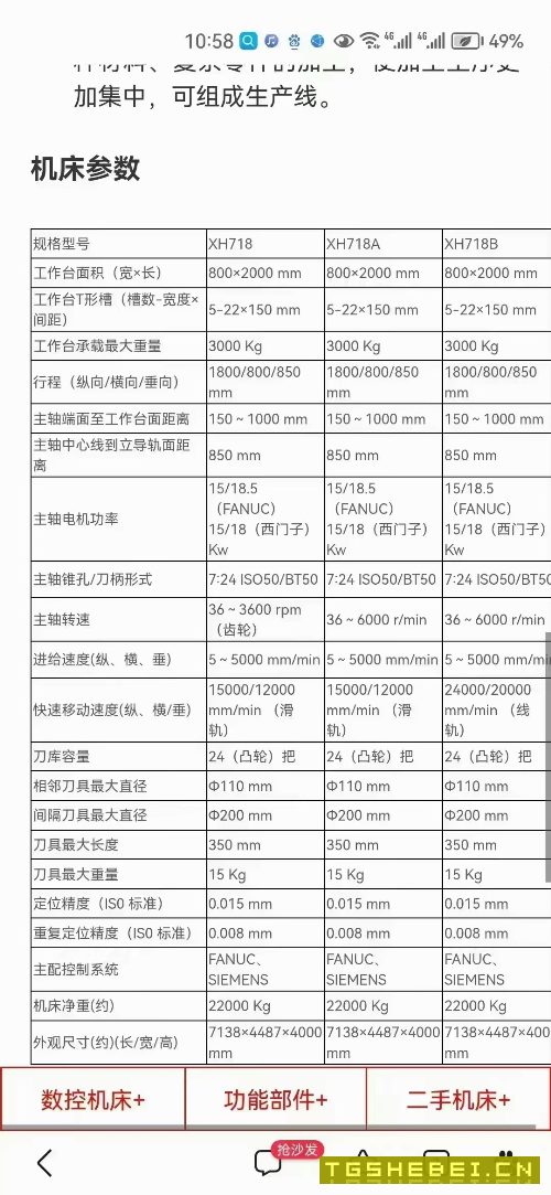 客户抵账一台2013年长征718加工中心，1890加工中心，.