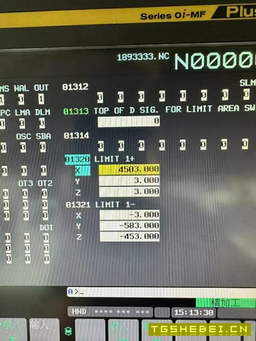 普拉迪型材加工中心PYC-4500一台，发那科MF&amp;amp；#160；.