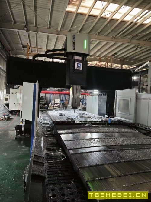 刚刚买下:2022年7月南通国盛GMF4034R数控龙门加工中.