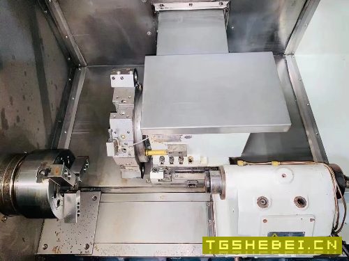 宝鸡CK40S斜轨刀塔机,广数980TDC系统,7.5kw伺服主电.