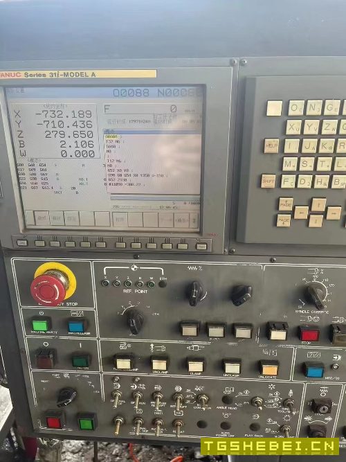韩国进口斗山DB130CX镗铣加工中心,发那科31i系统,双.