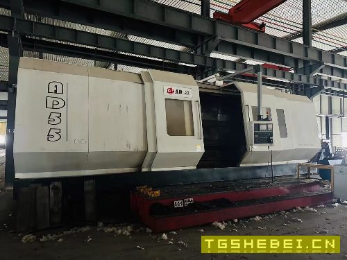 出售:2018年安阳AD55高精度数控斜身车床,回转直径1050mm,加工长度3850mm.