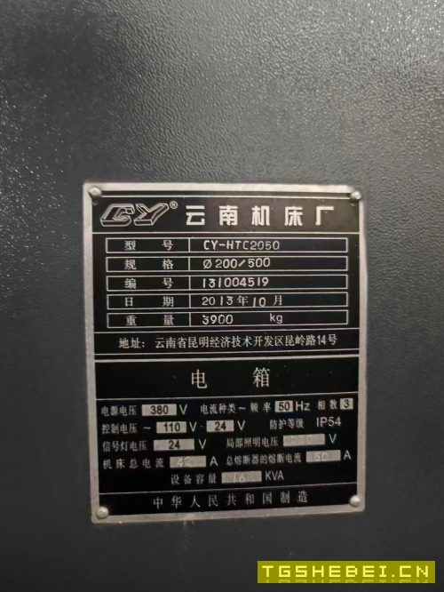 云南2050斜轨刀塔机,回转直径450,车削长度500。伺服.