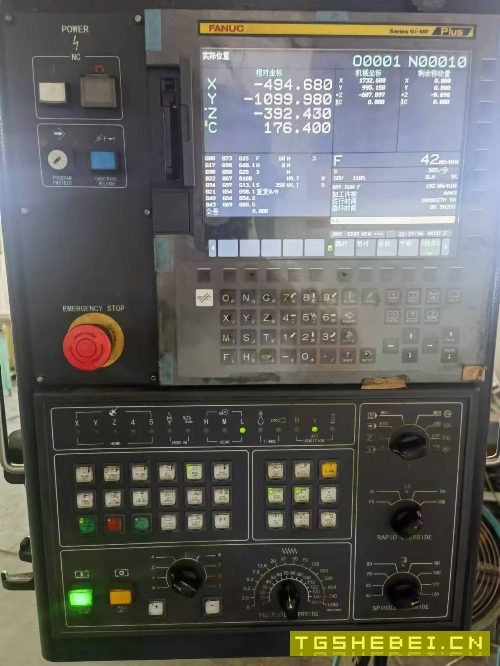 海天重型6036五面龙门加工中心，工作台3X6米，门宽3.6米，Z轴行程1.30米，.