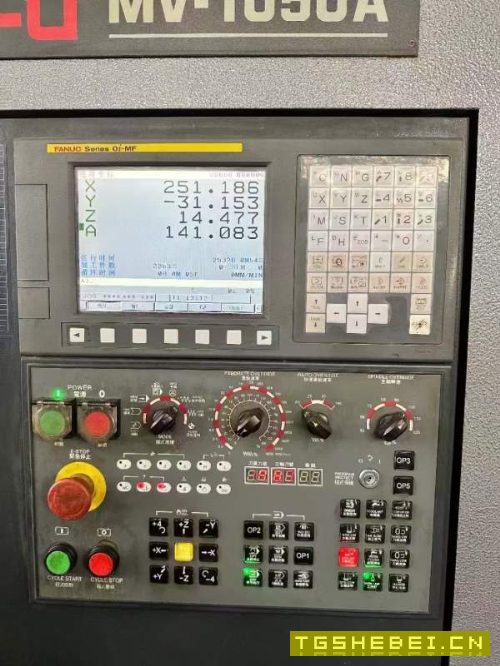 新到2019年台湾高锋1050,三轴线规BT40刀柄,发那科MF.