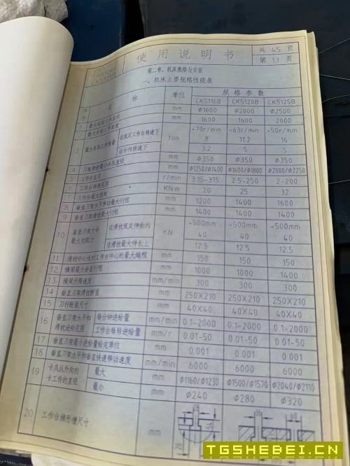 武重高速数控立车CK5215B,高速加高款,加工直径2500.