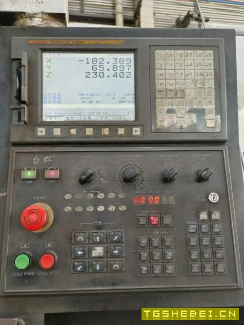 正宗台群1580数控铣,三轴硬轨,发那科MF1包系统,带.