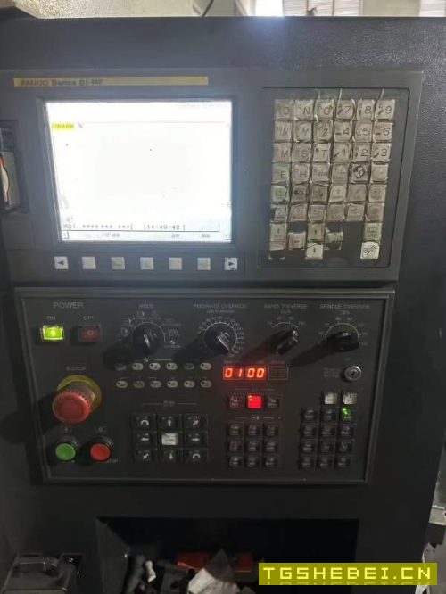 工厂在位处理泰德1060数控铣床,两线一硬,发那科MF系.