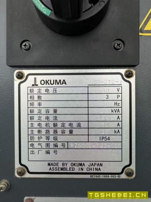 刚刚买下北一大隈370数控车床,8寸卡盘,12工位刀架,.