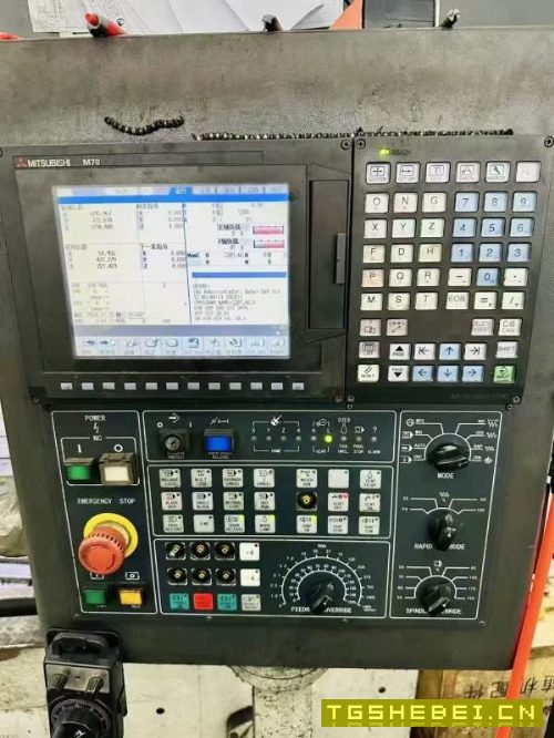 海天Gu6龙门式加工中心，齿轮头，BT50主轴、二线一硬.