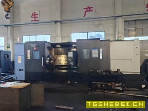 韩国原装斗山PUMA800L数控车床，32寸液压卡盘，过棒料.