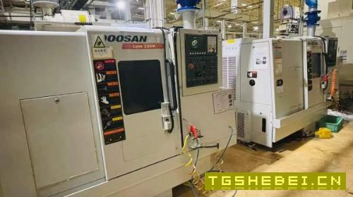 四台原装斗山220M车铣中心配A2-6主轴过棒料61，回转直.