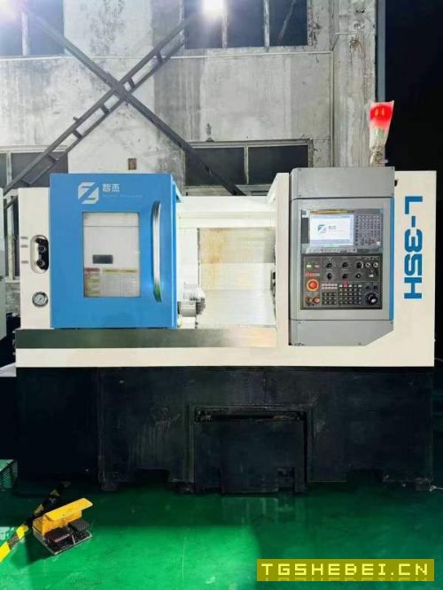 准新台群智杰500斜轨刀塔机,发那科plus系统带龙舟排.