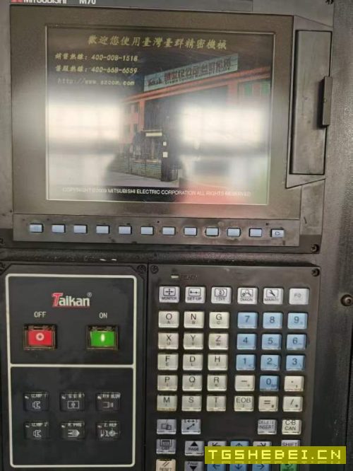新到一台2017年台群856加工中心台群经典机型三菱M70系.