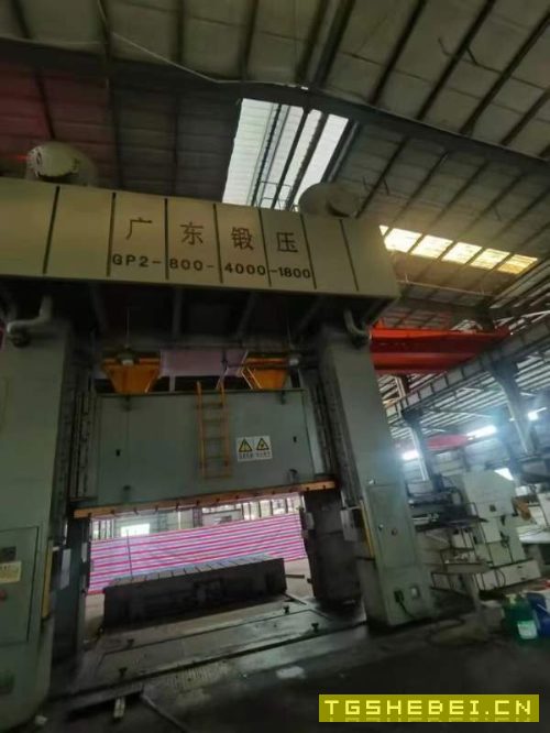 广东锻压800吨双点冲床,台面40001800,前移工作台,.