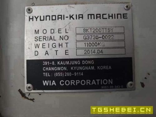 韩国起亚双SKT200TTSY，双主轴，电主轴，主卡盘10寸，.