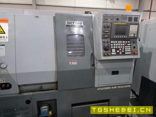 韩国起亚SKT100Z斜轨数控车床.发那科TD系统.进口6寸中.
