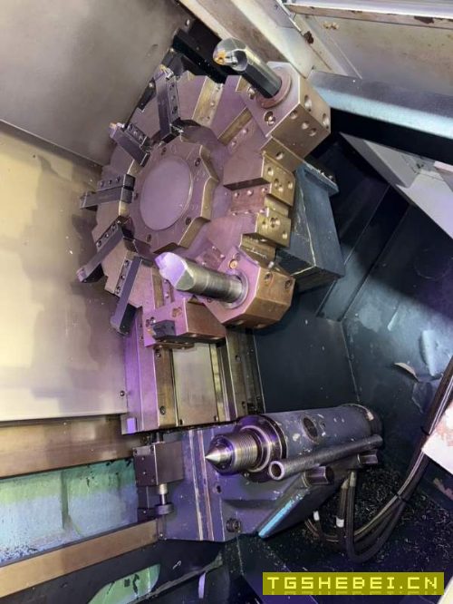 2台韩国斗山PUMA3050斜轨刀塔机,发那科系统,回转直.