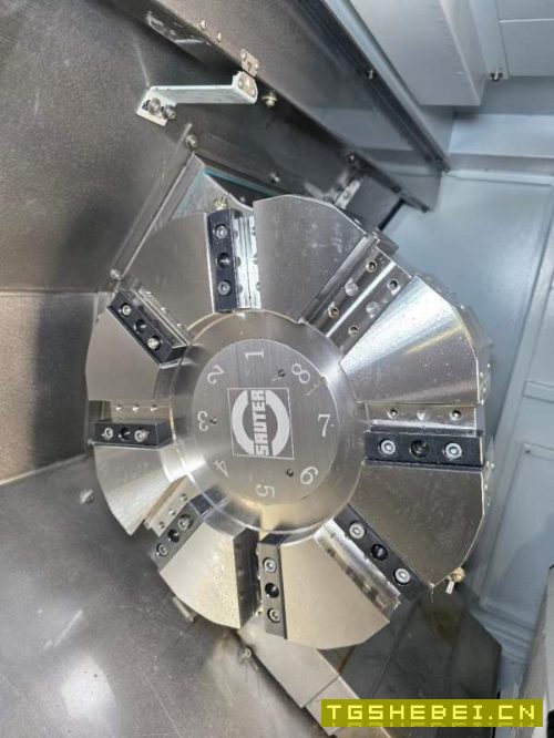 9.9新友佳FTC350L斜轨数控车床，发那科MF系统，8寸中.
