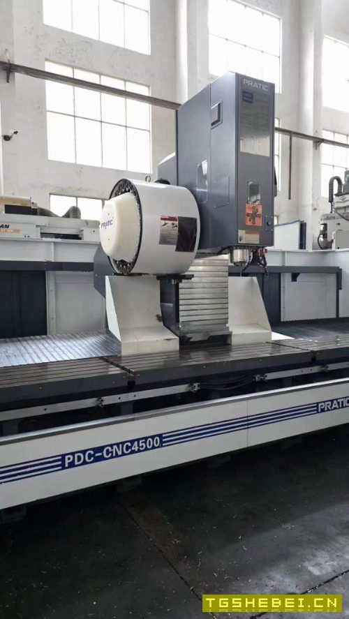 2021年7月出厂，普拉迪PDC4500型材加工中心，全铸件床.