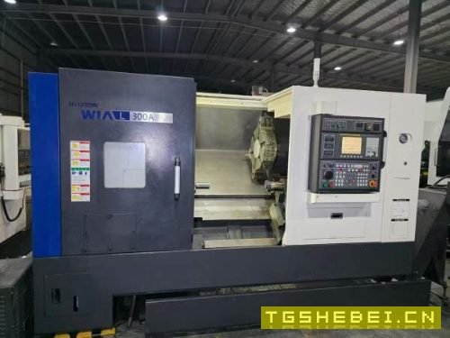 韩国威亚L300A高刚性硬轨数控车床系统；发那科oi-TF，.