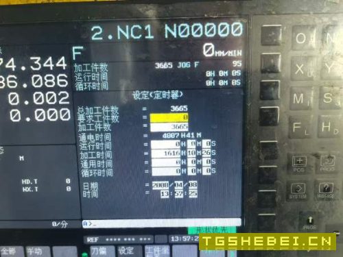 刚刚买下山西整场机器新浙卧加630发那科MF系统带30公.