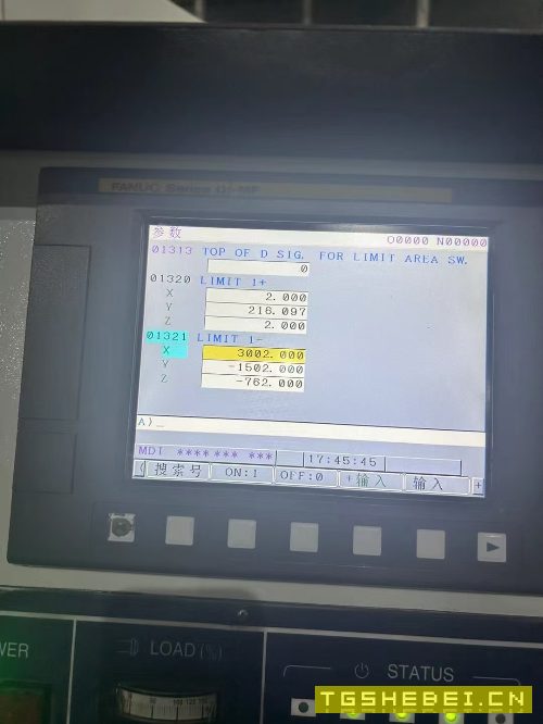 台湾亚威NVP-3015龙门加工中心,发那科MF系统、(1包.