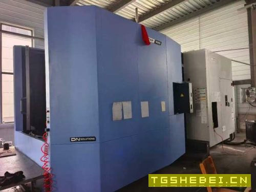 韩国斗山NHP-8005卧式双工位加工中心,2024年出厂工作.