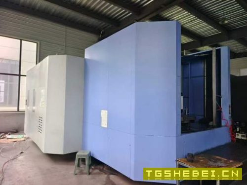 韩国斗山NHP-8005卧式双工位加工中心，2024年出厂工作.