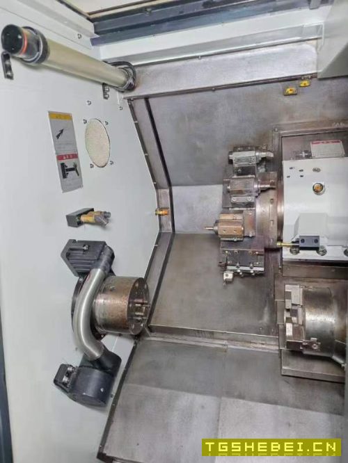 台湾原装友佳双主轴数控车床FTC-350S，同款3台，配8寸.