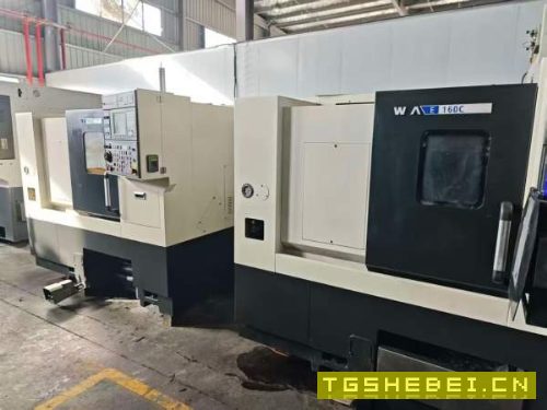 同款两台，韩国威亚E160C数控车床，8寸卡盘，10工位伺.