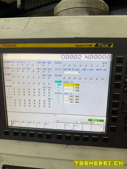2024年准新南通国盛GMF2716T龙门数控铣床一台，发那科.