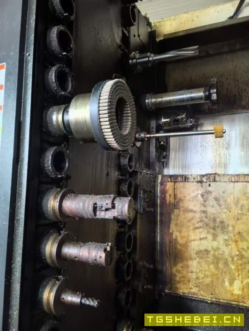 韩国原装威亚HS5000/50双工位卧式加工中心2017年出厂.