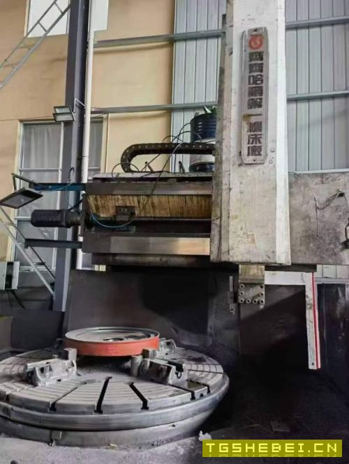 工厂在位出售一台齐齐哈尔两米数控立车,发那科td系统.