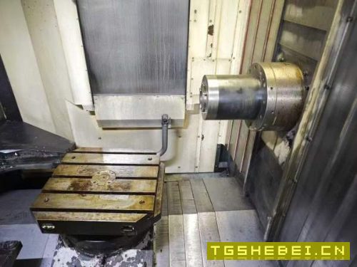 韩国威亚双工位卧式加工中心型号HS5000i、三轴行程850.