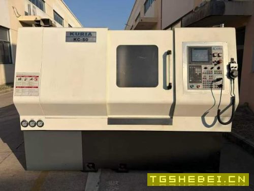 刚到一台江苏德尚kc-50数控斜轨车床，三菱E80系统，8.