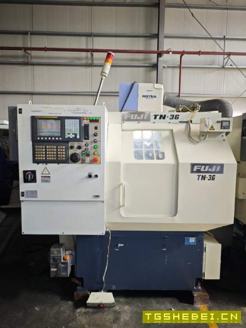 同款两台，日本富士TN-36T数控车床，发那科系统，8寸.