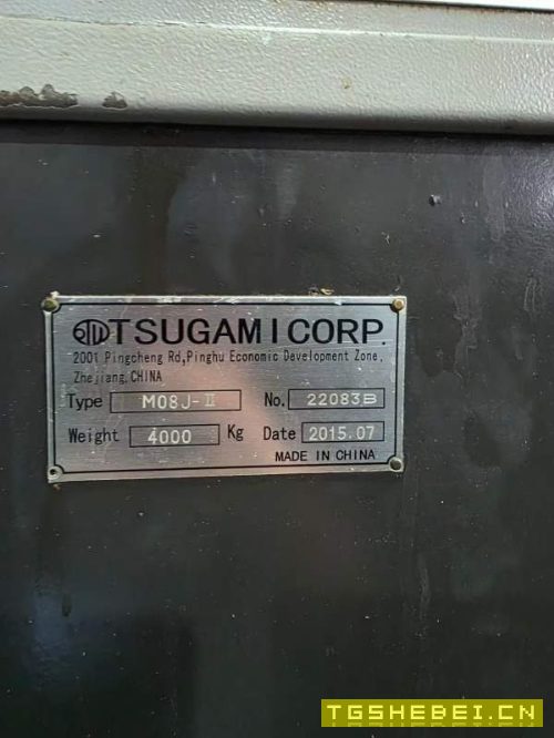 日本津上M08J-II数控车床，配8寸千岛液压卡盘加工直径.