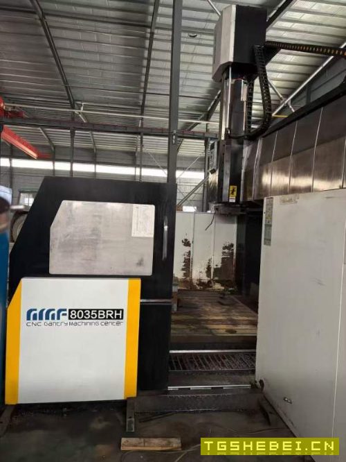 刚刚买下,国盛8米龙门加工中心一台工作台80002500三.