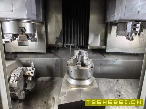 金沙ZDC-350倒立车双主轴，双刀塔结构主轴12寸，8工位.