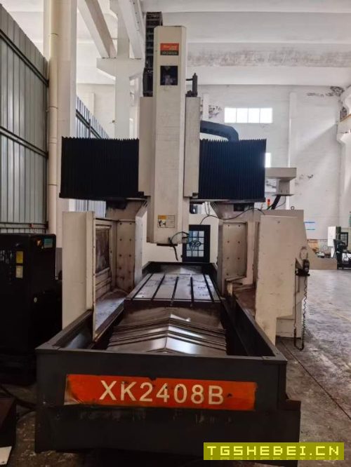 十几万秒杀汉川xk2408a数控龙门铣，三线轨，发那科系.