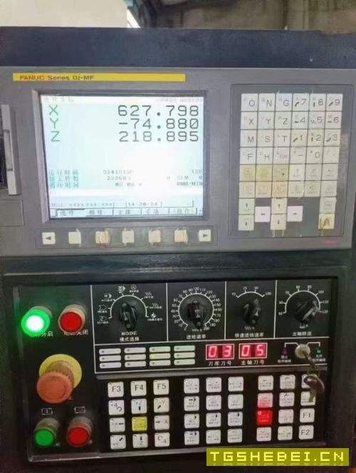 2017年一通855加工中心两线一硬,发那科mf系统,BT40.