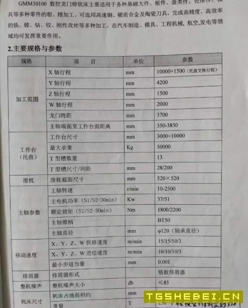 工厂闲置：三一重工龙门加工中心工作台310米，龙门过.