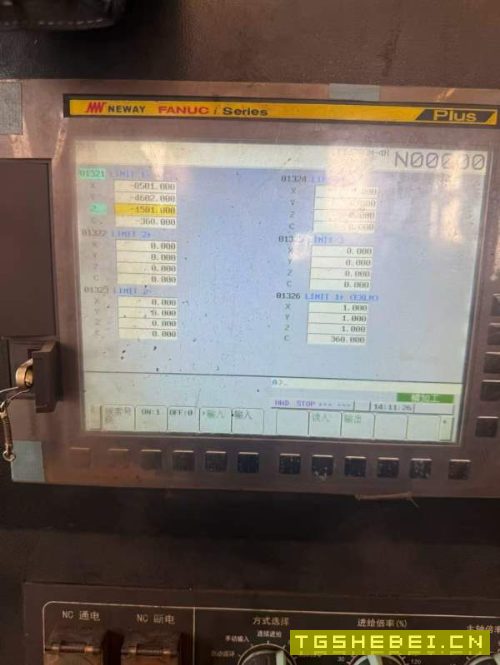 刚刚买下紐威8030SC超重型数控龙铣：门高2.1米，门宽4.